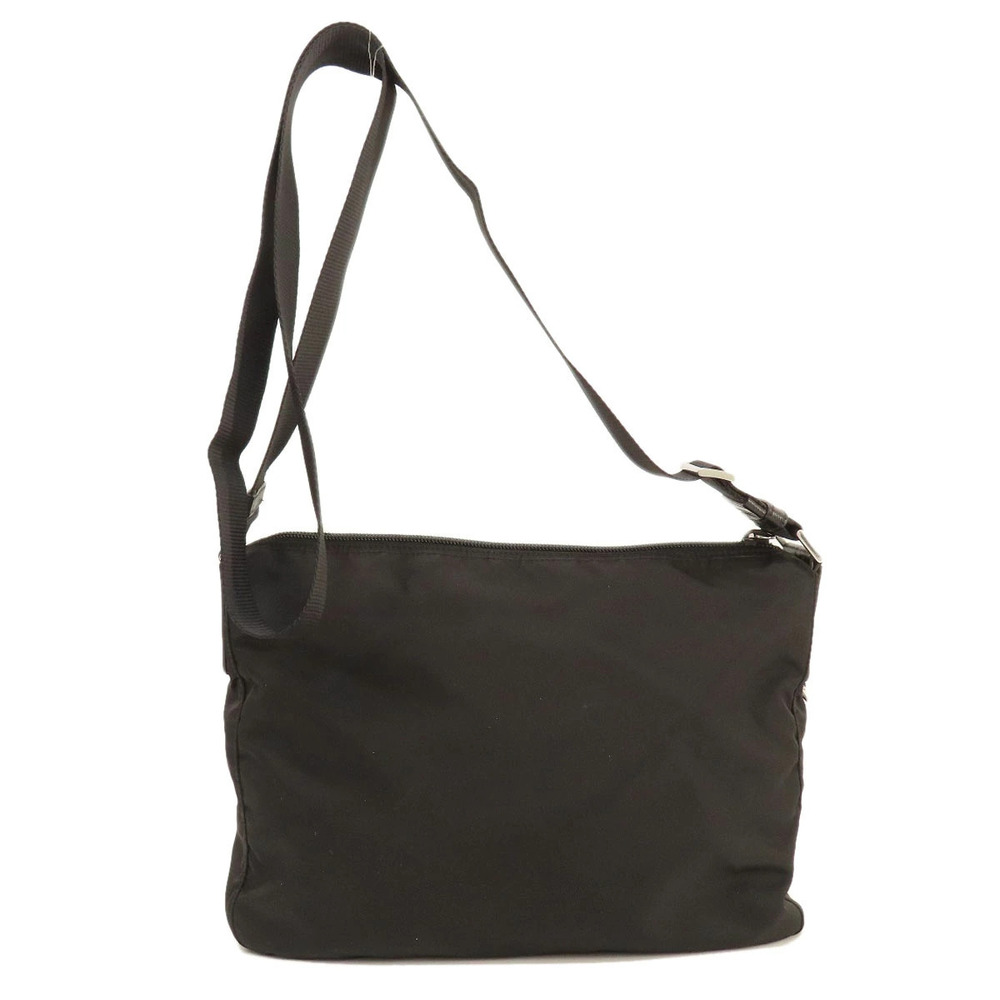 Prada Messenger trim black Crossbody Bag Tessuto leather